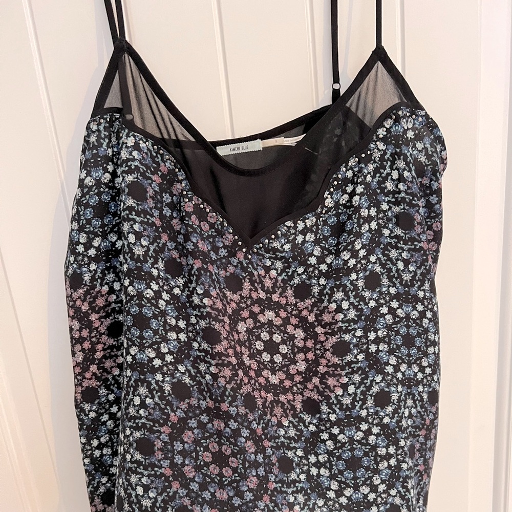 Floral | Mesh Detail | Spaghetti strap